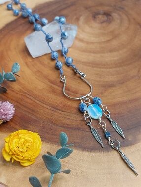 Sodalite Necklace, Gemstone, Handcrafted by Rust Belt Raised